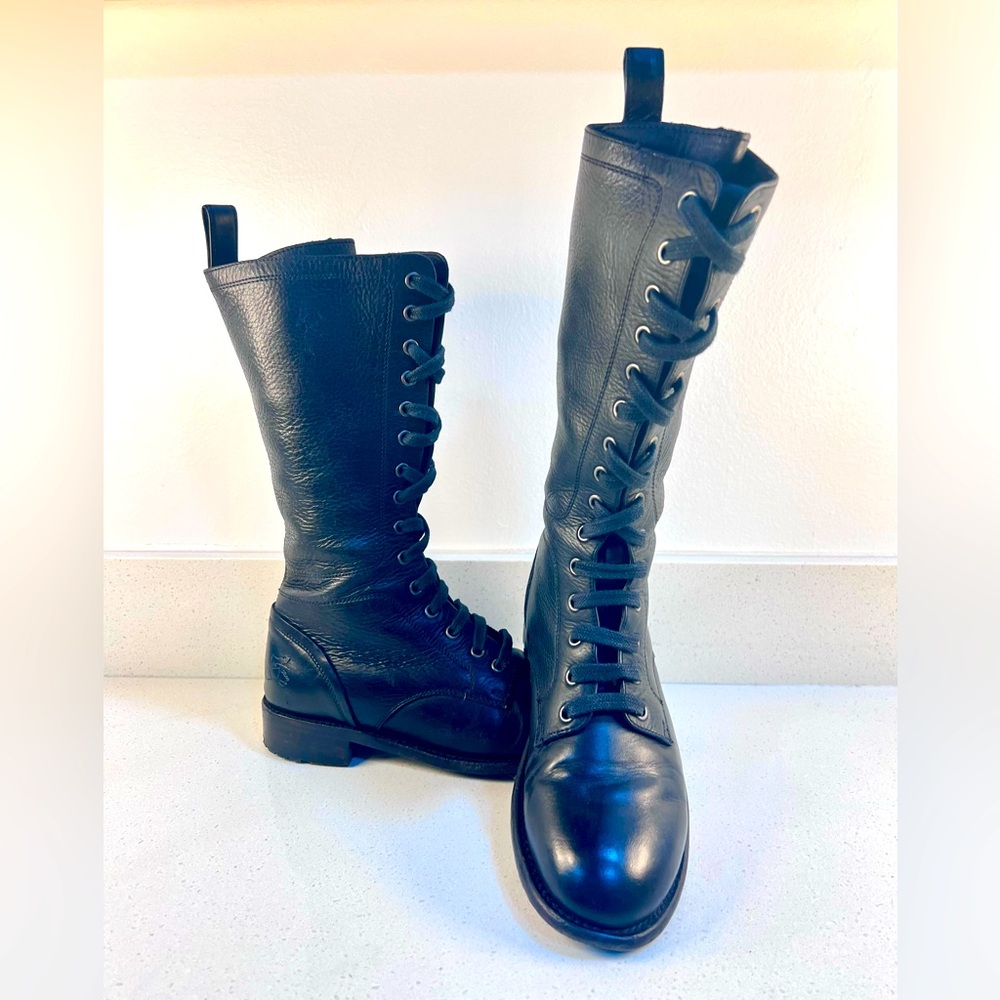 John Fluevog Living 2.0 Hedwig Leather Lace Up Boot 7 discontinued style